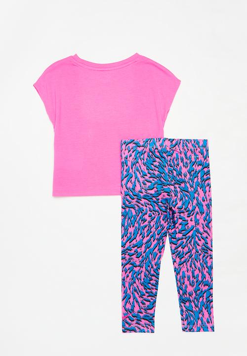 Nike - Nkg nike veneer legging set - playful pink