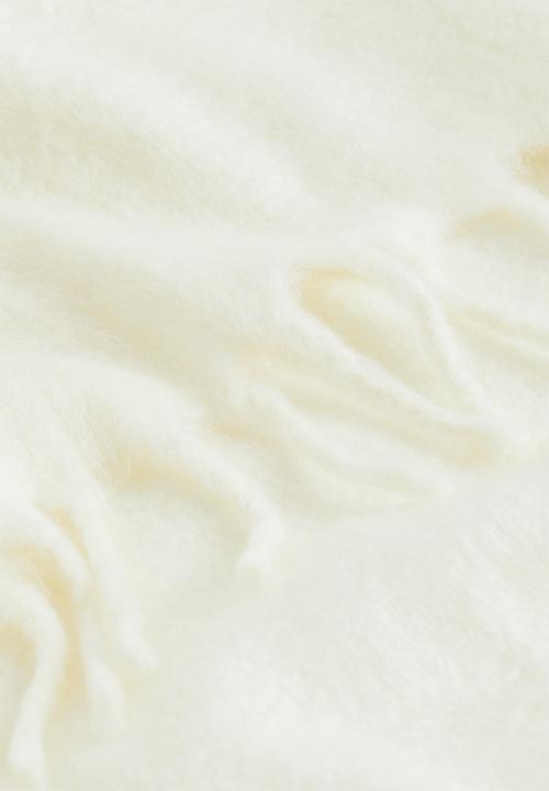 H&M - Wool-blend blanket - white