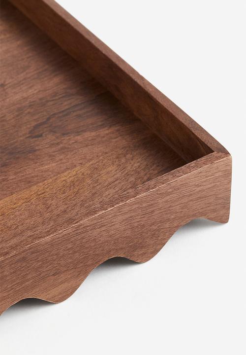 H&M - Wooden tray - brown