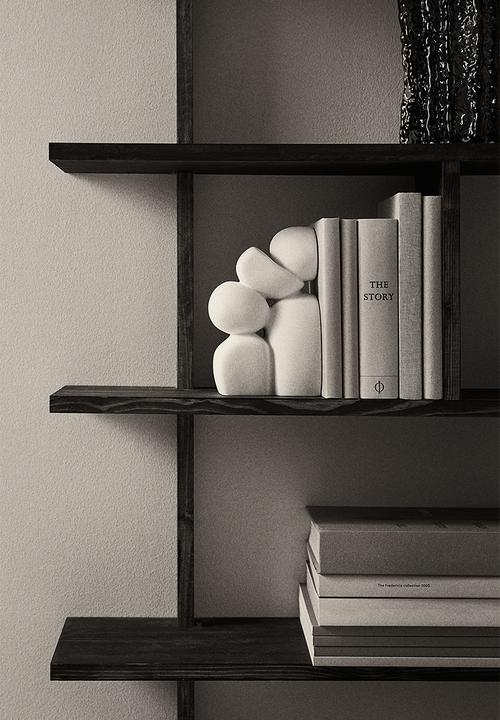 H&M - Stoneware bookend - white