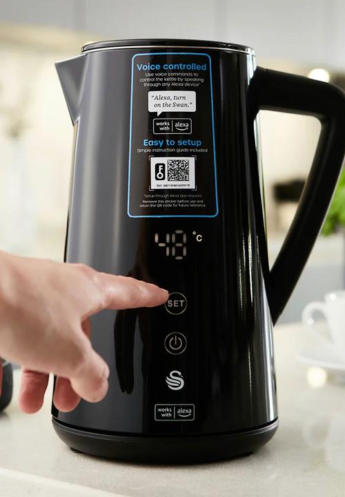 Swan - Alexa Kettle - Black