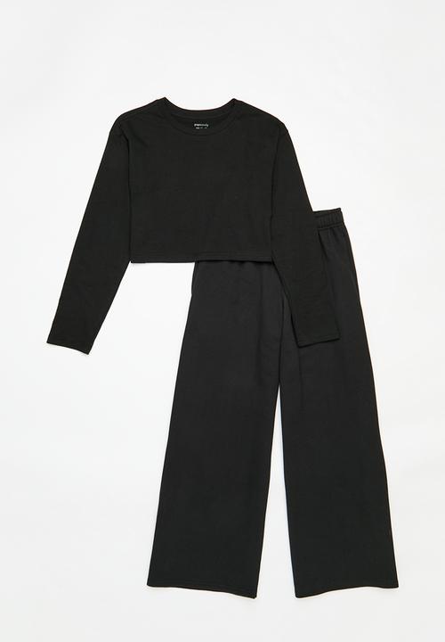 Pop Candy - Jogger & tee set - black