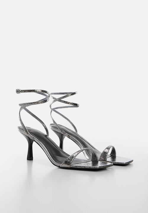 MANGO - Paula strappy heel - silver