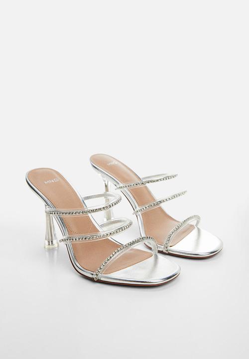 MANGO - Garedenia mule heel - silver