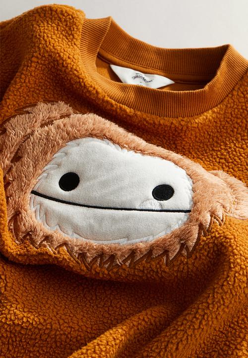 H&M - Oversized teddy sweatshirt - brown