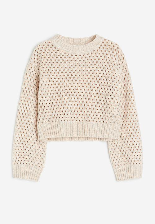 H&M - Hole-knit jumper - beige