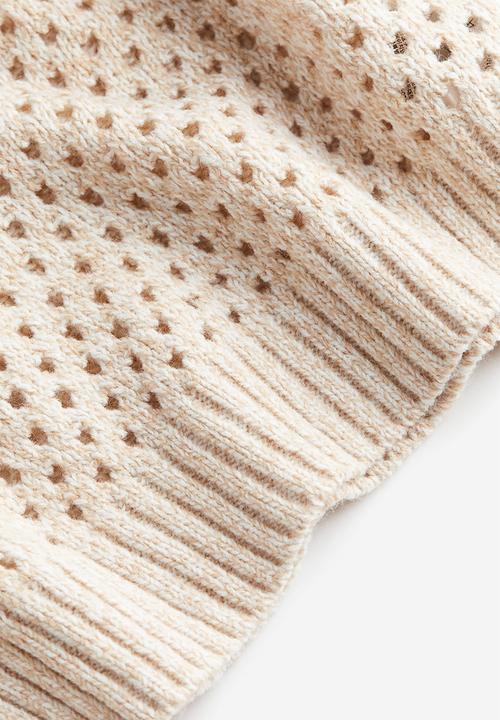 H&M - Hole-knit jumper - beige