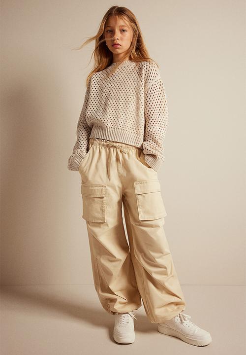 H&M - Hole-knit jumper - beige