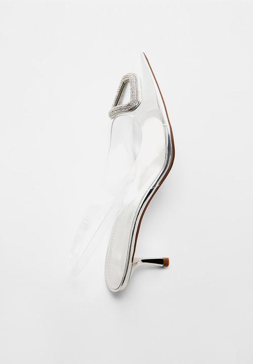 MANGO - Clear slingback heel - light/pastel pink