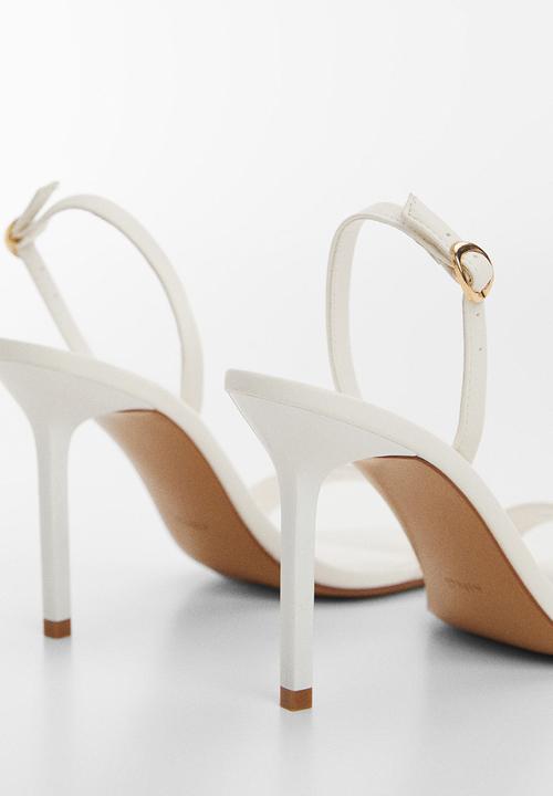 MANGO - Katia slingback heel - white