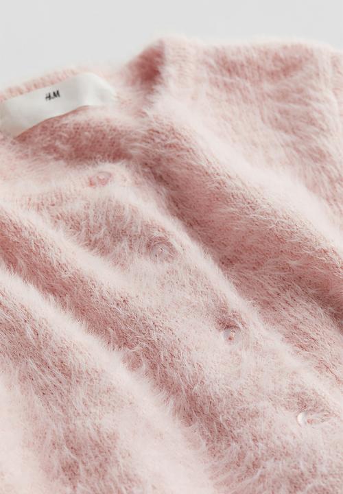 H&M - Fluffy cardigan - light pink