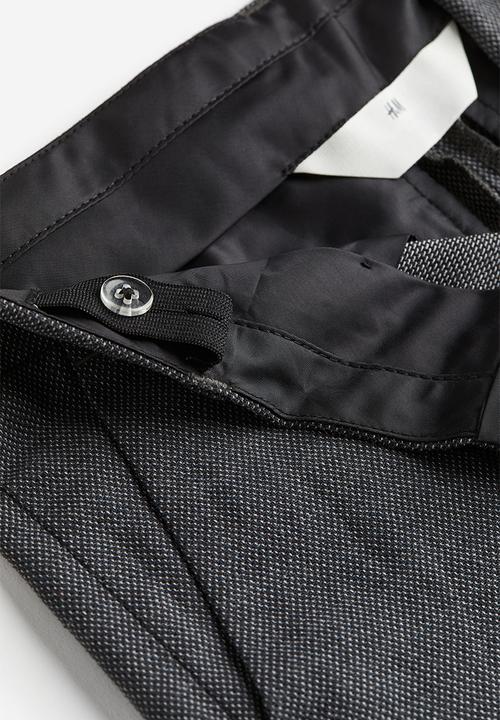 H&M - Textured suit trousers - dark grey