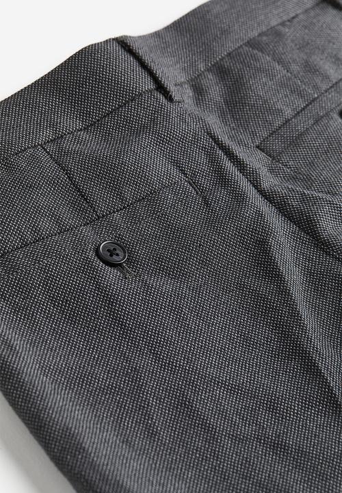H&M - Textured suit trousers - dark grey