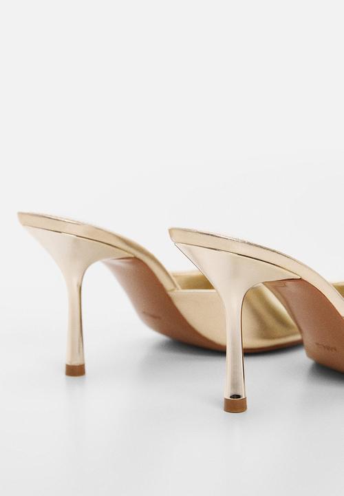 MANGO - Betty mule heel - gold