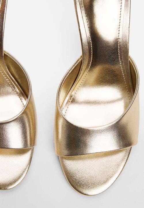 MANGO - Betty mule heel - gold