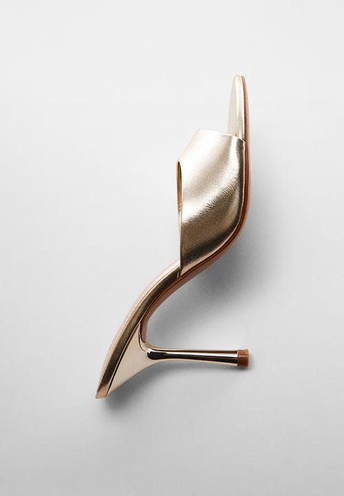 MANGO - Betty mule heel - gold