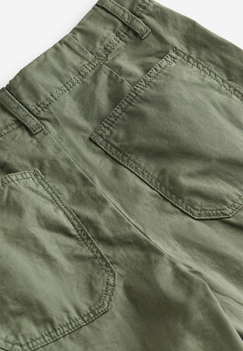 H&M - Cotton cargo trousers - green
