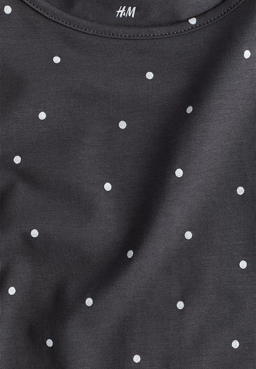 H&M - Long-sleeved jersey top - grey