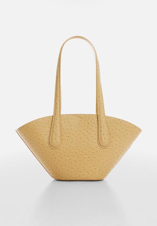 MANGO - Bag monste - light pastel yellow