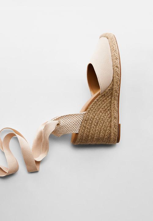 MANGO - Georgina espadrille heel - light beige