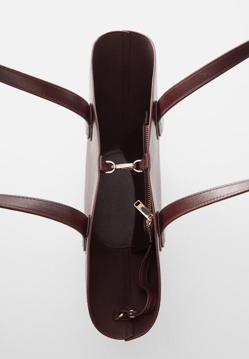 MANGO - Bag monste - dark brown