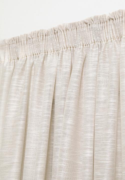 Sixth Floor - Turin Textured Sheer Taped Curtain - Neutral