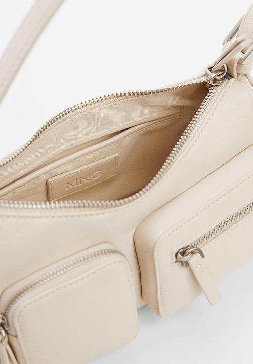 MANGO - Bag safari - white