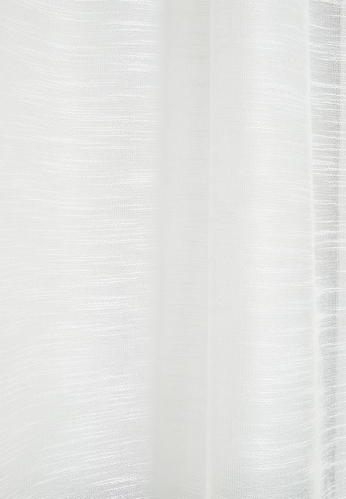 Sixth Floor - Turin Textured Sheer Taped Curtain - White