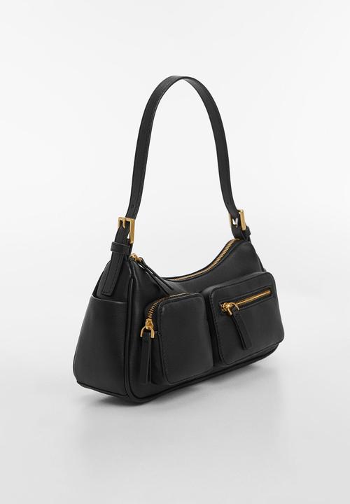 MANGO - Bag safari - black