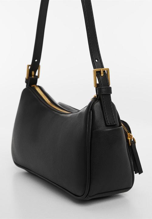 MANGO - Bag safari - black