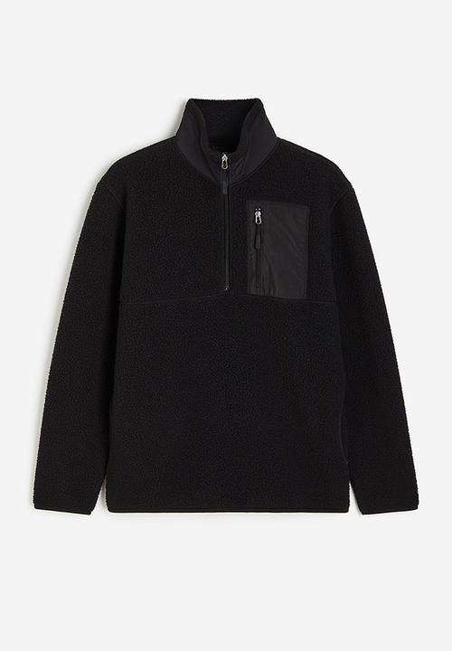 H&M - Thermolite® regular fit teddy top - black