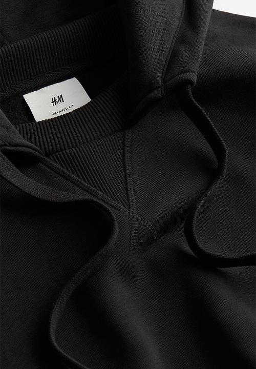 H&M - Relaxed fit hoodie - black