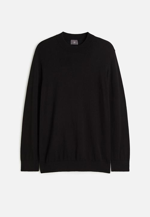 H&M - Slim fit fine-knit turtleneck jumper - black