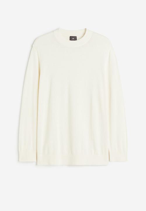 H&M - Slim fit fine-knit turtleneck jumper - white