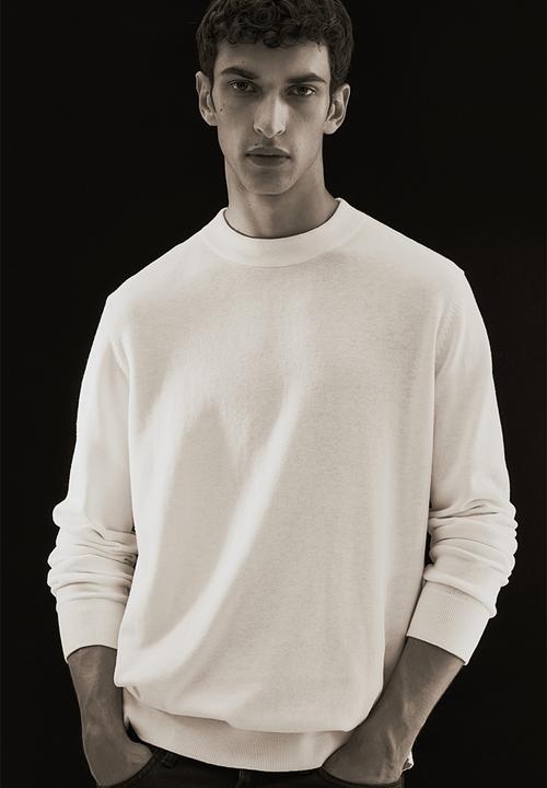 H&M - Slim fit fine-knit turtleneck jumper - white