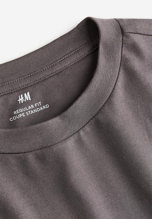 H&M - Regular fit jersey top - grey