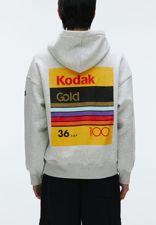 H&M - Oversized fit printed hoodie - grey