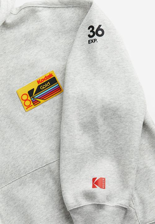 H&M - Oversized fit printed hoodie - grey