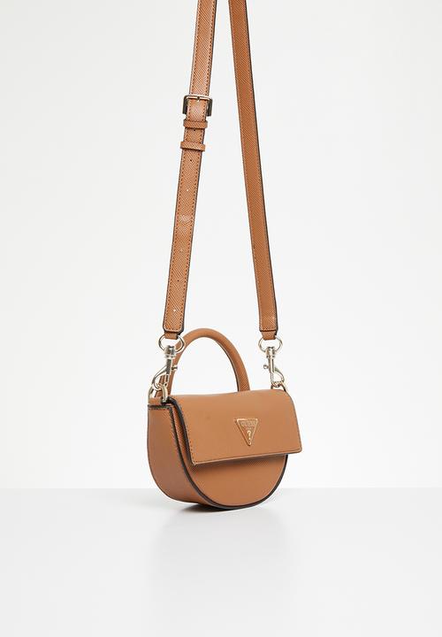 GUESS - Eco ivy top handle flap - cognac