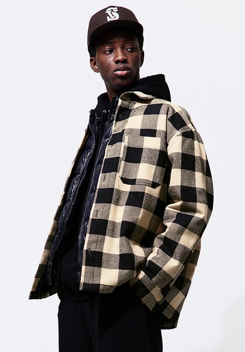 H&M - Loose fit padded overshirt - multi 