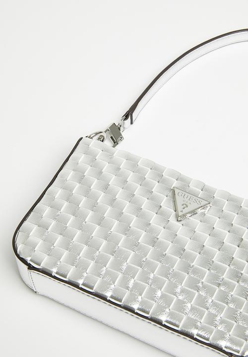 GUESS - Twiller mini top zip shoulder - silver
