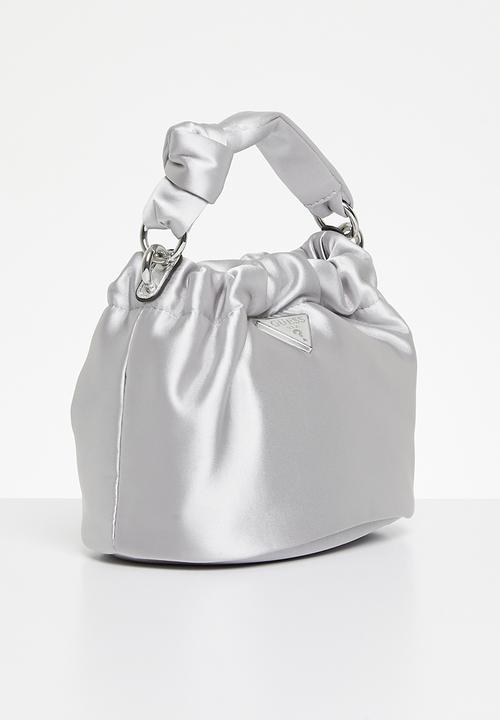 GUESS - Twiller top handle pouch - silver