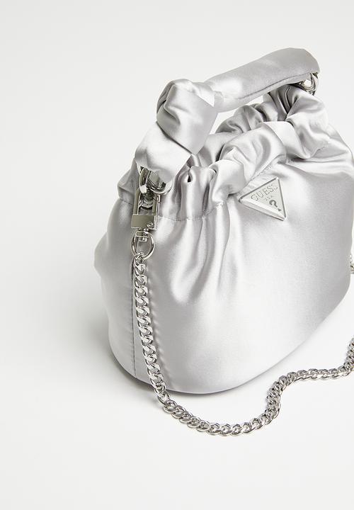 GUESS - Twiller top handle pouch - silver