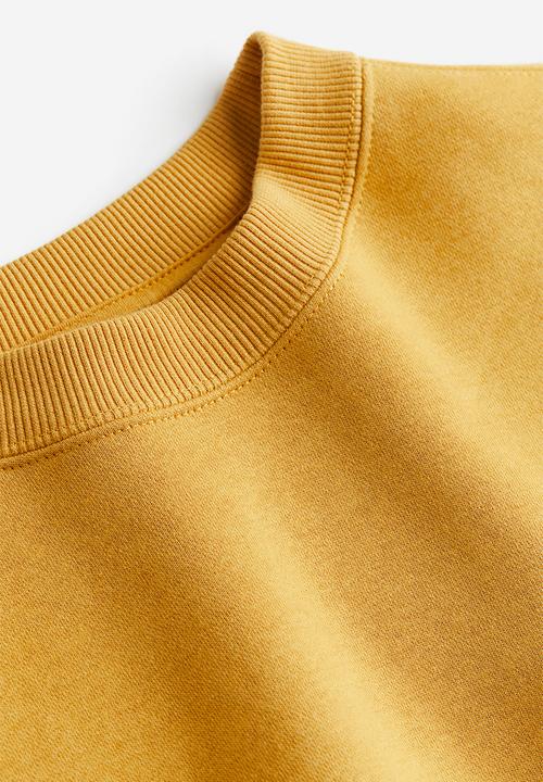 H&M - Oversized fit printed sweatshirt - yellow,multi