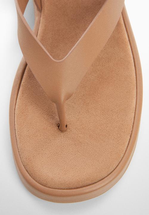 MANGO - Tila flatform sandal - medium brown