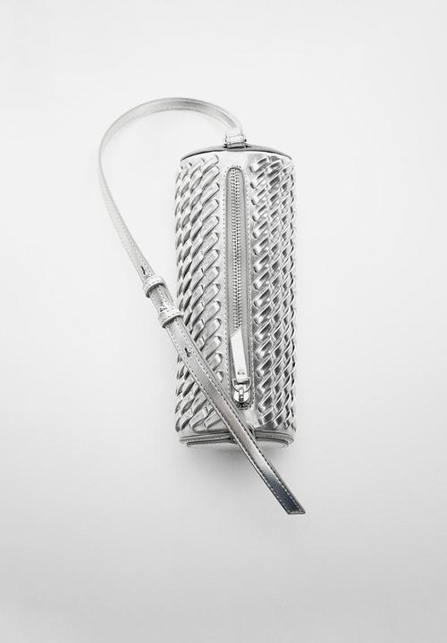 MANGO - Diego shoulder bag - silver