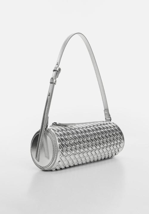 MANGO - Diego shoulder bag - silver