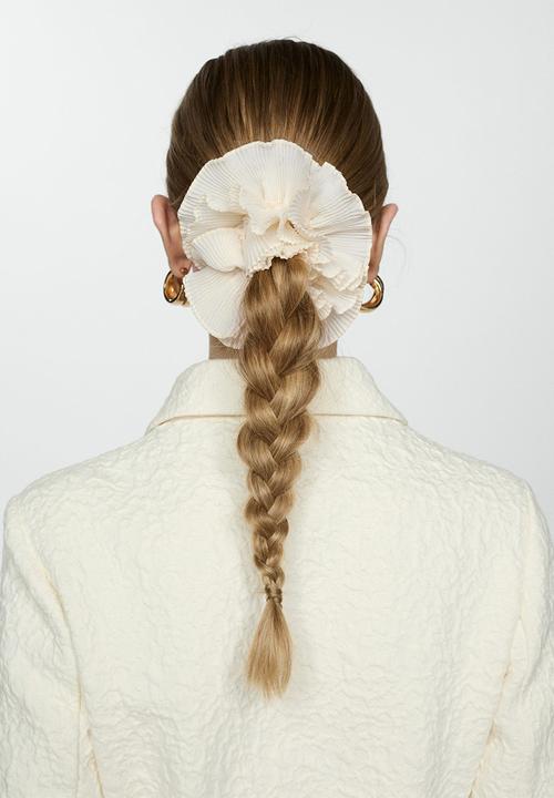 MANGO - Hairband peony - light beige