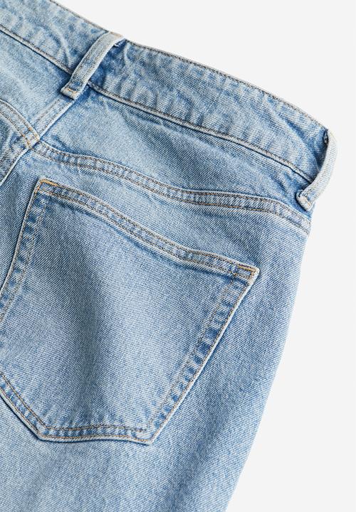 H&M - Slim mom high ankle jeans - light denim blue 