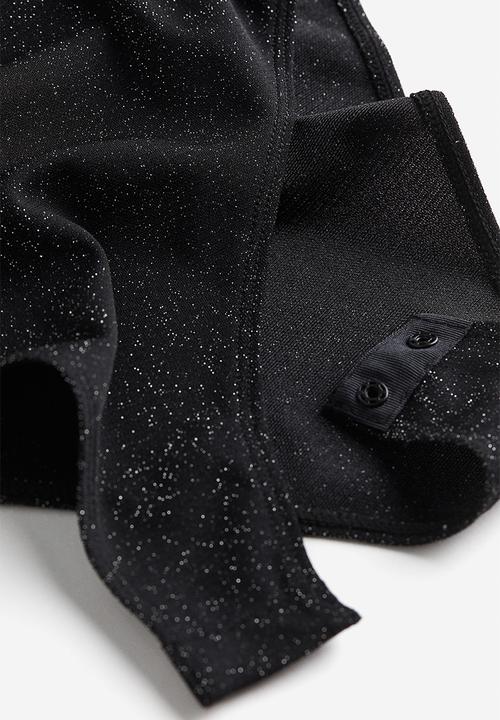 H&M - V-neck bodysuit - black